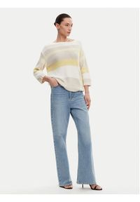 Olsen Sweter 11004051 Beżowy Regular Fit. Kolor: beżowy. Materiał: bawełna