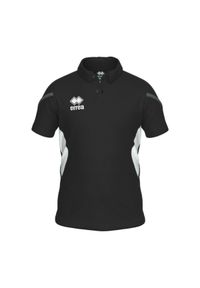 ERREA - Koszulka polo dla dzieci Errea Clark. Typ kołnierza: polo. Kolor: czarny, wielokolorowy, biały. Styl: sportowy #1
