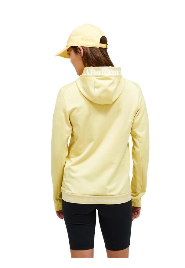 Bluza Peak Performance damska Rider Tech Zip Hood żółta - XS. Kolor: żółty