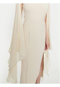 Rinascimento Sukienka koktajlowa CFC0117677003 Beżowy Regular Fit. Kolor: beżowy. Materiał: syntetyk. Styl: wizytowy #4