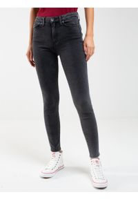 Big-Star - Spodnie jeans damskie Melinda High Waist 997. Stan: podwyższony. Kolor: czarny #1