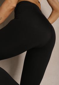 Renee - Czarne Basicowe Legginsy High Waist Tofelia. Okazja: na co dzień. Stan: podwyższony. Kolor: czarny. Styl: klasyczny, casual