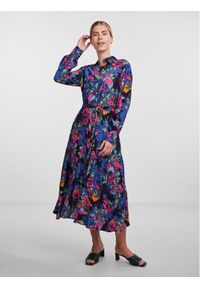 YAS Sukienka koszulowa 26030726 Kolorowy Regular Fit. Materiał: wiskoza. Wzór: kolorowy. Typ sukienki: koszulowe #1