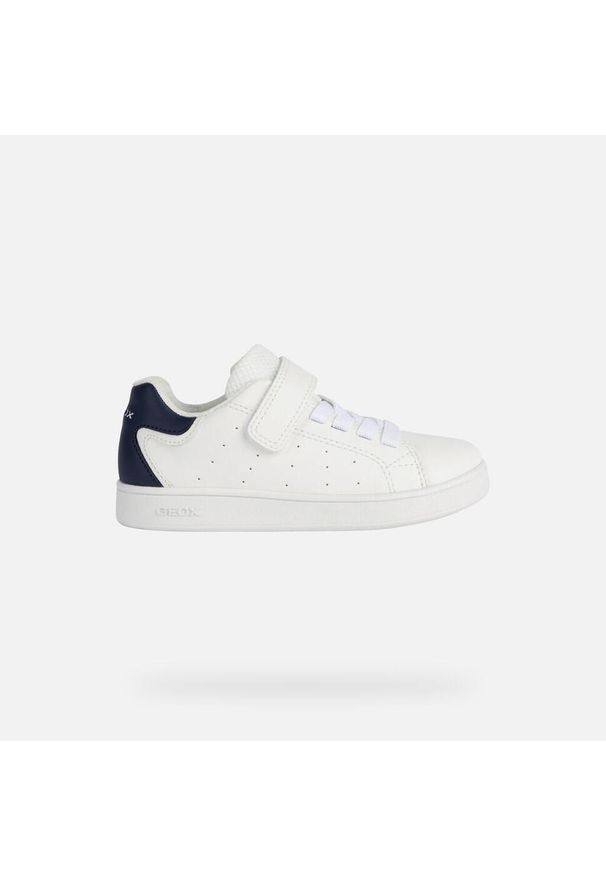 Geox - Buty GEOX J ECLYPER B. Biały. Kolor: niebieski, biały, wielokolorowy. Materiał: syntetyk, tkanina. Sport: turystyka piesza
