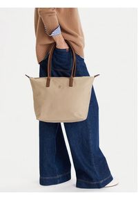 TOMMY HILFIGER - Tommy Hilfiger Torebka Popette Tote AW0AW17711 Brązowy. Kolor: brązowy #5