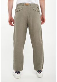 Aeronautica Militare - Spodnie męskie lniane AERONAUTICA MILITARE. Materiał: len #3