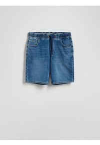 Reserved - Jeansowe szorty jogger - niebieski. Kolor: niebieski. Materiał: jeans