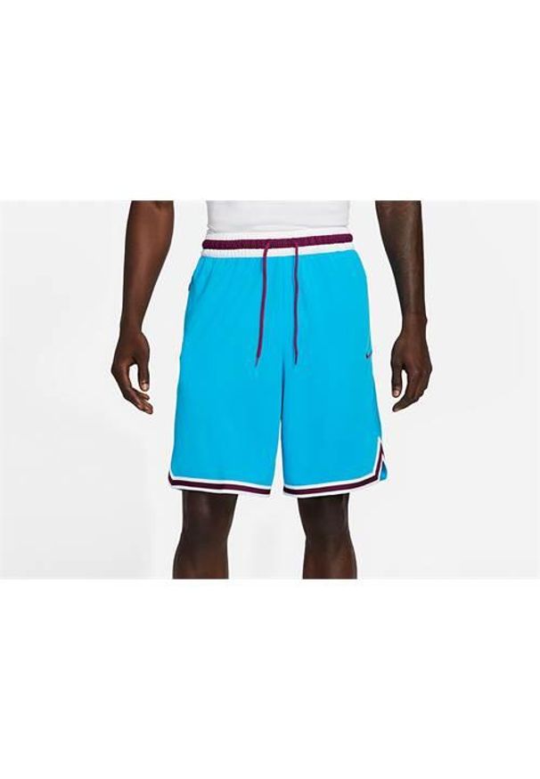 Spodnie koszykarskie męskie Nike Dri-fit. Kolor: niebieski. Technologia: Dri-Fit (Nike). Długość: krótkie