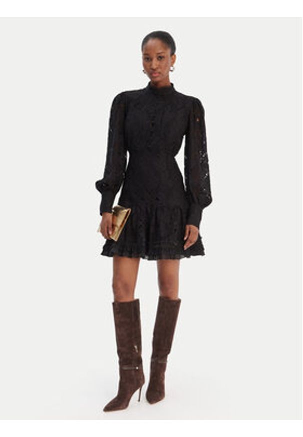 BARDOT - Bardot Sukienka koktajlowa Olessia 60268DB1 Czarny Slim Fit. Kolor: czarny. Materiał: wiskoza. Styl: wizytowy