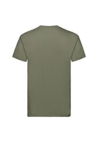 FRUIT OF THE LOOM - Koszulka Unisex Dla Dorosłych Super Premium. Kolor: zielony