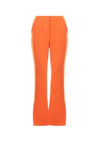 Born2be - Pomarańczowe Spodnie Dzwony Amathotis. Stan: podwyższony. Kolor: pomarańczowy. Długość: długie #2
