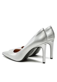 Calvin Klein Szpilki Heel Pump 90 - Met HW0HW02431 Srebrny. Kolor: srebrny. Materiał: skóra. Obcas: na szpilce #6