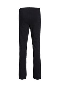 Jack&Jones Junior Spodnie dresowe Gordon 12221570 Czarny Regular Fit. Kolor: czarny. Materiał: bawełna, dresówka