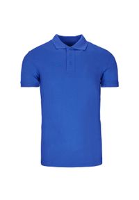 Koszulka Polo KEEZA Velve. Typ kołnierza: polo. Kolor: niebieski. Sport: piłka nożna #2