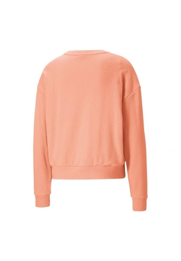 Puma - Sweter Damski Dekolt W Szpic Modern Basics. Kolor: pomarańczowy, żółty, wielokolorowy