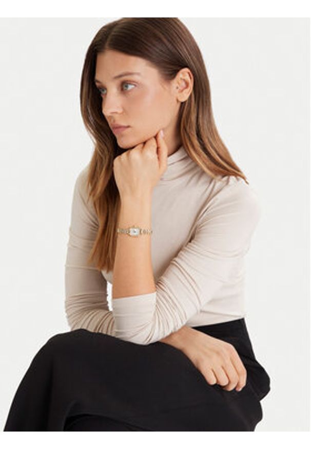 Daniel Wellington Zegarek Quadro Mini DW00100850 Złoty. Kolor: złoty