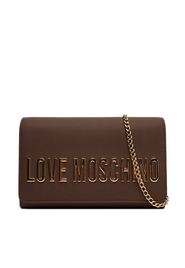 Love Moschino - LOVE MOSCHINO Torebka JC4103PP1NKD0301 Brązowy. Kolor: brązowy. Materiał: skórzane