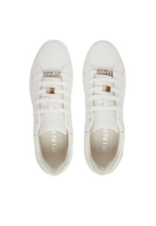 Pinko - PINKO Sneakersy Iris 01 SS0131 P001 Biały. Kolor: biały. Materiał: skóra