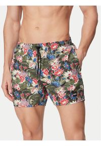 BOSS Szorty kąpielowe Piranha 50508844 Zielony ciemny Regular Fit. Kolor: zielony. Materiał: syntetyk #1