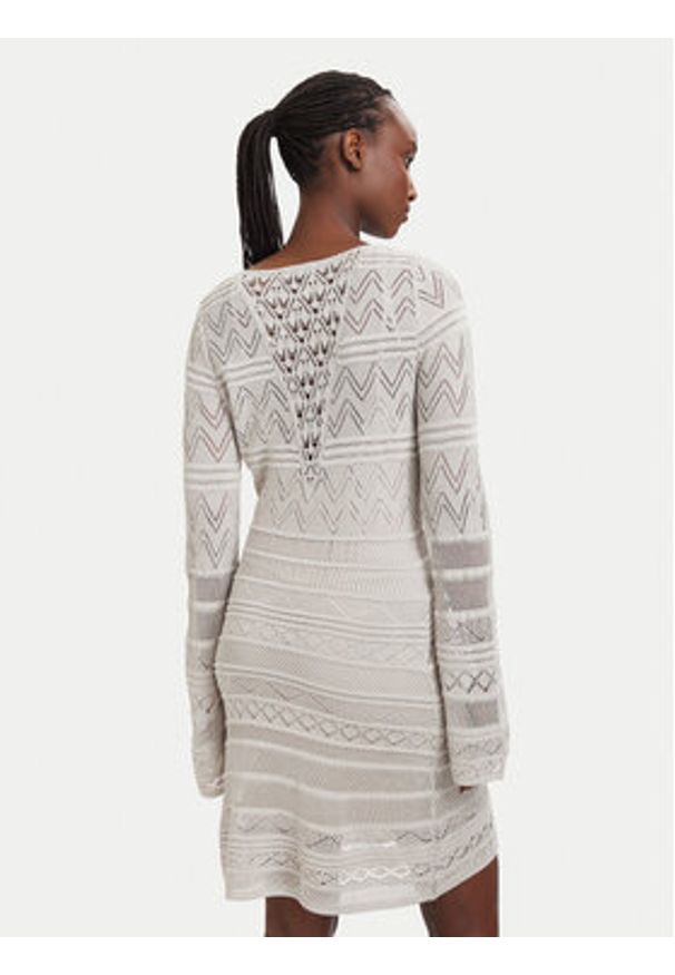 Guess Sukienka dzianinowa W5GK48 Z3E22 Szary Slim Fit. Kolor: szary. Materiał: wiskoza