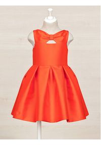 Abel & Lula Sukienka elegancka 5054 Pomarańczowy Regular Fit. Kolor: pomarańczowy. Materiał: syntetyk. Styl: elegancki