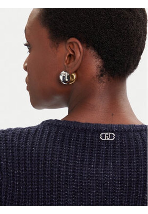 Liu Jo Kardigan MF5235 MA88A Granatowy Regular Fit. Kolor: niebieski. Materiał: syntetyk