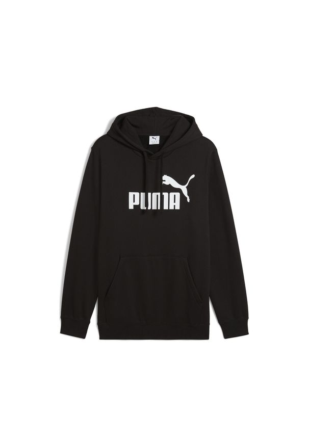 Puma - Męska bluza z kapturem Essentials z logo No. 1 PUMA. Typ kołnierza: kaptur. Kolor: czarny. Sport: bieganie