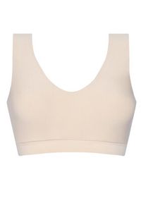 Chantelle Biustonosz top Soft Stretch C16A10 Beżowy. Kolor: beżowy. Materiał: syntetyk