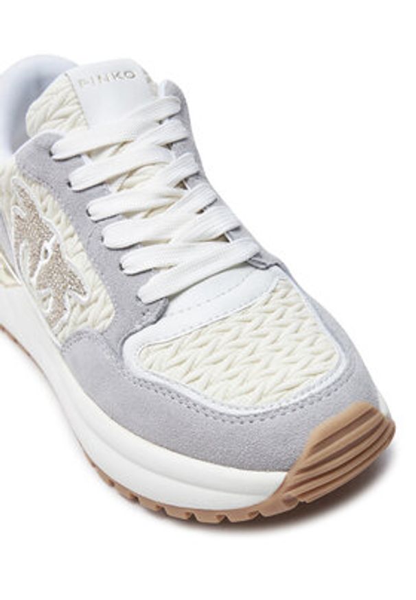 Pinko - PINKO Sneakersy Gem 07 SS0055 P036 Szary. Kolor: szary. Materiał: materiał