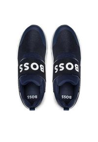 BOSS - Boss Sneakersy J29295 S Granatowy. Kolor: niebieski. Materiał: materiał #5