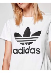 Adidas - adidas T-Shirt adicolor Classics Trefoil GN2899 Biały Regular Fit. Kolor: biały. Materiał: bawełna