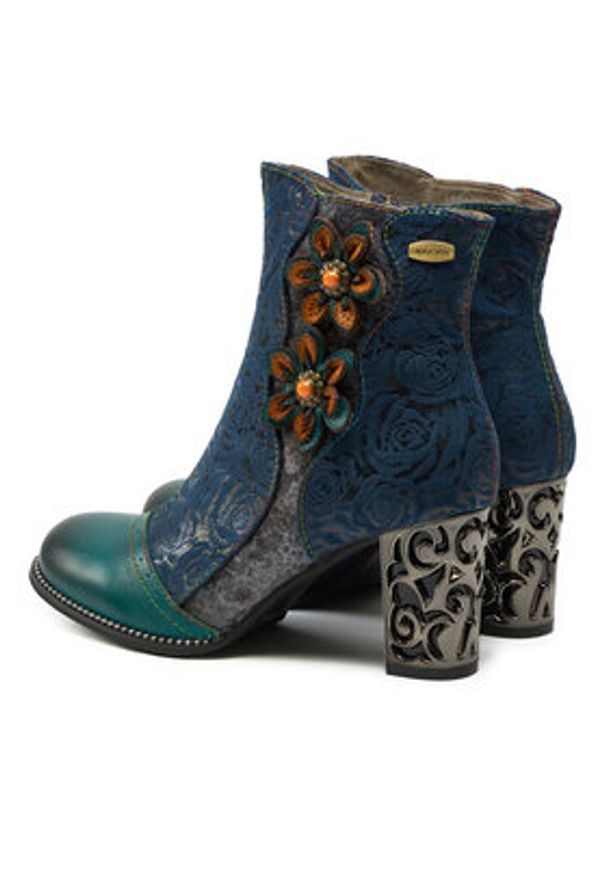 Laura Vita Botki Ledao 34 Niebieski. Kolor: niebieski. Materiał: skóra