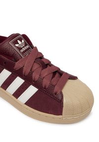 Adidas - adidas Sneakersy Superstar II KJ9949 Bordowy. Kolor: czerwony. Materiał: skóra, zamsz. Model: Adidas Superstar #5