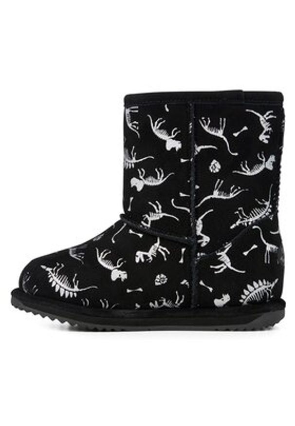 EMU Australia Śniegowce Reflective Dino Brumby K12948 Czarny. Kolor: czarny. Materiał: skóra