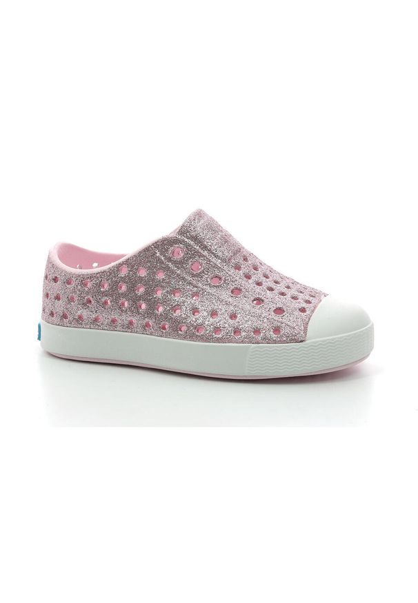 Native Shoes - Trampki dziecięce NATIVE JEFFERSON BLING CHILD buty do chodzenia. Kolor: różowy. Sport: turystyka piesza