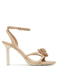 Aldo Sandały Wildblossom 13966744 Beżowy. Kolor: beżowy. Materiał: skóra