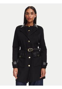 Marciano Guess Płaszcz wełniany G6YL05 W3135 Czarny Regular Fit. Kolor: czarny. Materiał: wełna #1