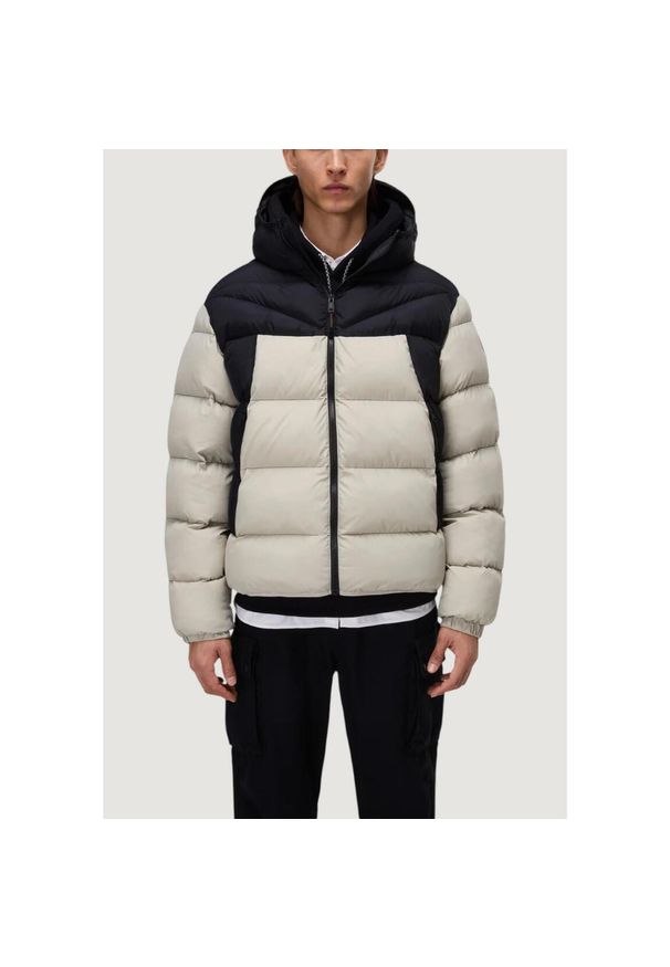 Napapijri - Kurtka puchowa Mężczyzna NAPAPIJRI A-MOLVENO HOOD WILL. Kolor: szary. Materiał: puch