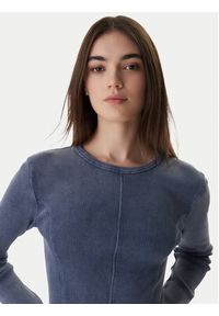 Hugo - HUGO Sukienka dzianinowa Nopal 50552814 Niebieski Slim Fit. Kolor: niebieski. Materiał: bawełna #2