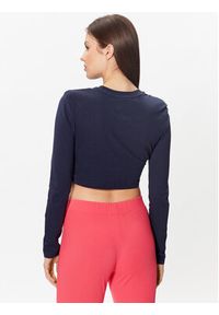 Tommy Jeans Bluzka Essential Logo DW0DW15443 Granatowy Cropped Fit. Kolor: niebieski. Materiał: bawełna #3