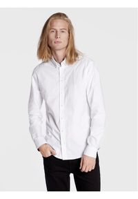 Blend Koszula Bhnail 20709454 Biały Slim Fit. Kolor: biały. Materiał: bawełna