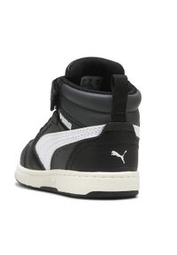 Puma - PUMA Rebound V6 Mid Toddlers' Sneakers PUMA Black White Dusky Gray. Kolor: czarny, szary, biały, wielokolorowy. Sport: turystyka piesza