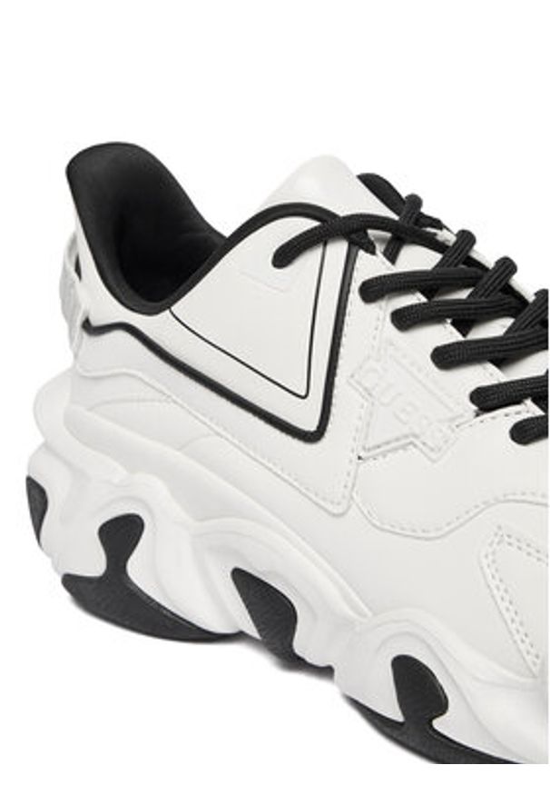 Guess Sneakersy 178415 Czarny. Kolor: biały. Materiał: skóra