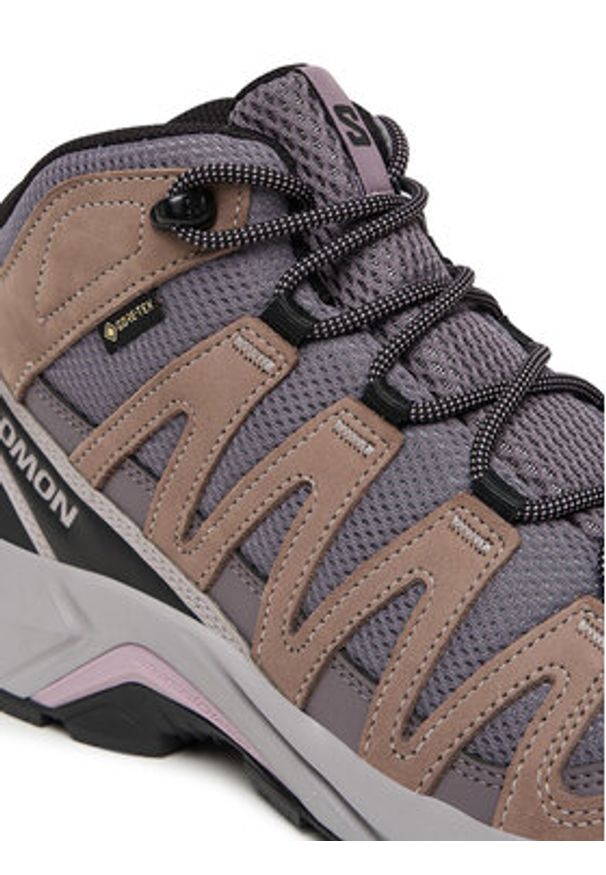 salomon - Salomon Trekkingi X-Adventure Recon Mid Gore-Tex L47753400 Fioletowy. Kolor: fioletowy. Materiał: materiał
