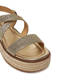 MICHAEL Michael Kors Espadryle Lynn 40S5LYFS1M Złoty. Kolor: złoty. Materiał: skóra #5