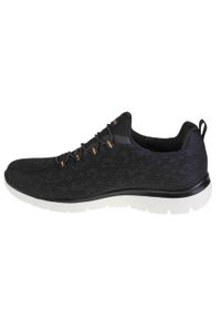 skechers - Buty do chodzenia damskie Skechers Summits Leopard Spor. Zapięcie: sznurówki. Kolor: czarny. Materiał: materiał, syntetyk, tkanina. Szerokość cholewki: normalna. Sport: turystyka piesza