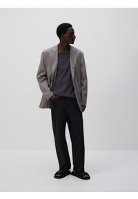 Reserved - Marynarka regular fit - jasnoszary. Kolor: szary. Materiał: tkanina, bawełna #1