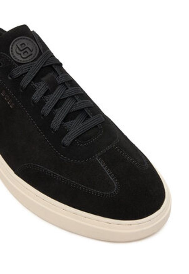 BOSS Sneakersy Kieran 50554611 Czarny. Kolor: czarny. Materiał: skóra, zamsz