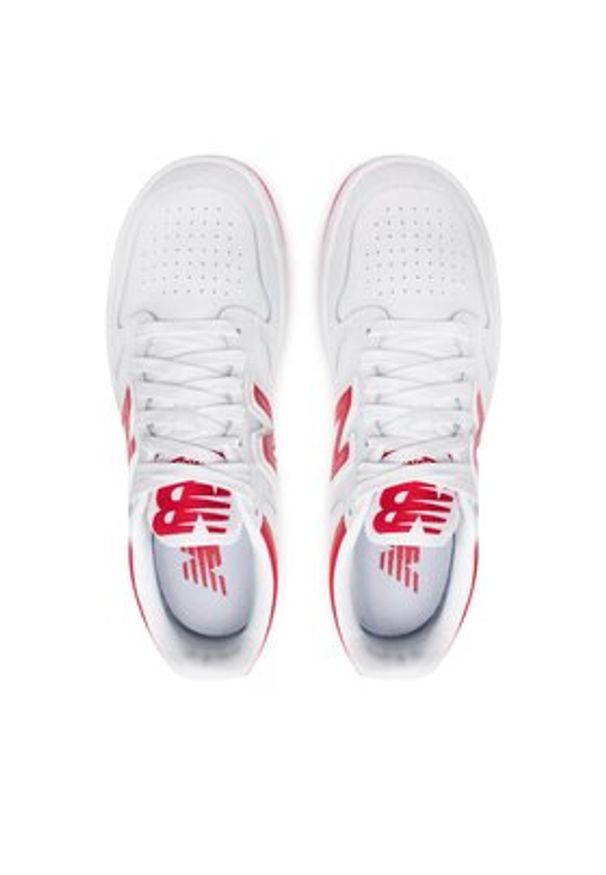 New Balance Sneakersy BB480LTR Biały. Kolor: biały. Materiał: skóra