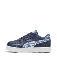 Puma - Dziecięce sneakersy Caven 2.0 Icy Monster PUMA Club Navy Blue Horizon White. Kolor: niebieski, wielokolorowy, biały. Sezon: lato